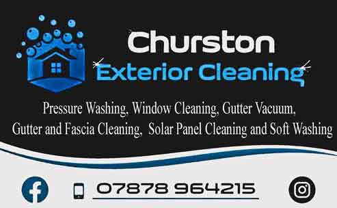 Churston External Cleaning Business card and link to page
