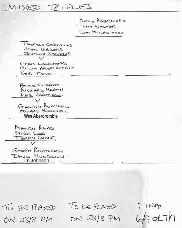 competition draw.