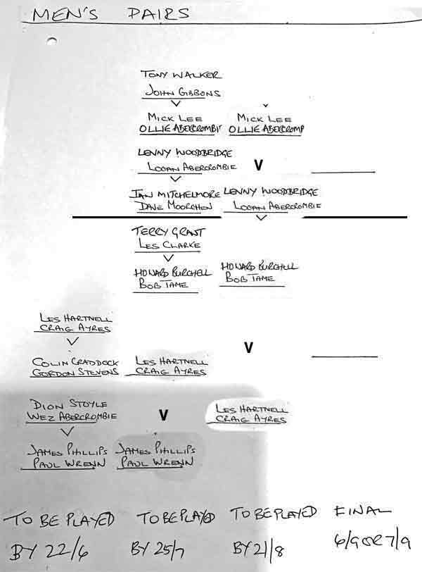 competition draw.
