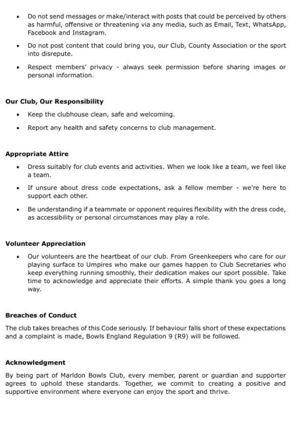 Code of Conduct document Page 2