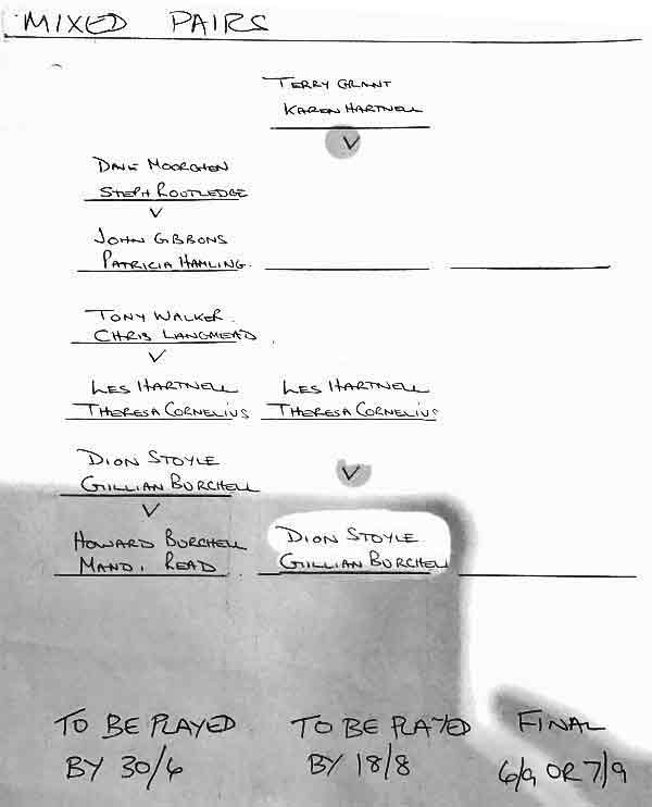 competition draw.