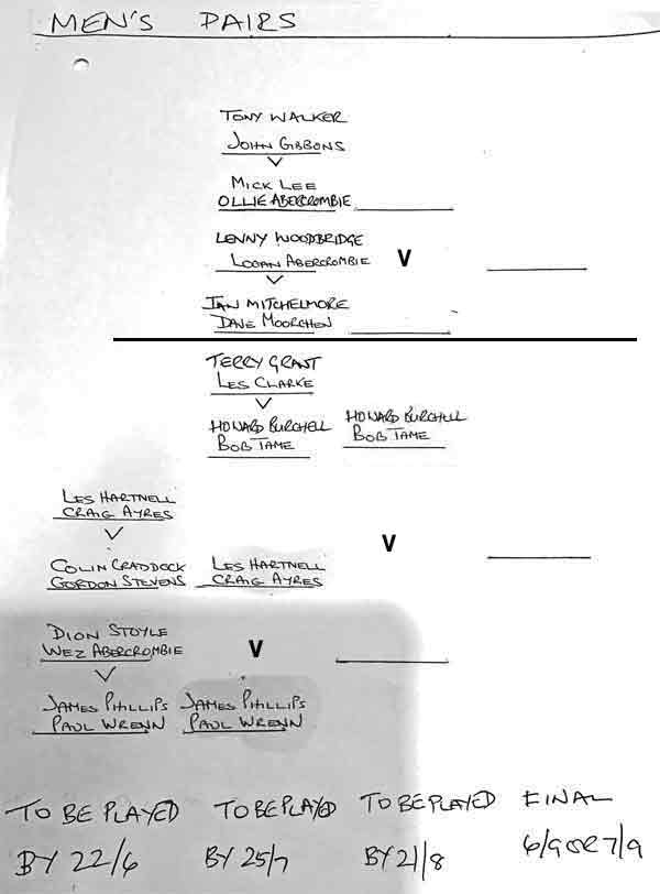 competition draw.
