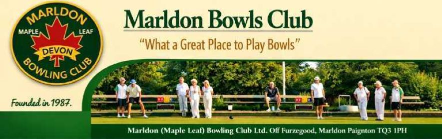 A Header image with tag line great place to play bowls
