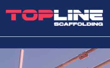 Topline scaffolding advert